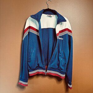 1980s Vintage Wilson Track Jacket – Red, White, and Blue
